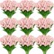 100 Pcs Light Pink Artificial Tulips – Real Touch PU Faux Flowers for Mother’s Day, Weddings, Spring Bouquets & Home Centerpieces